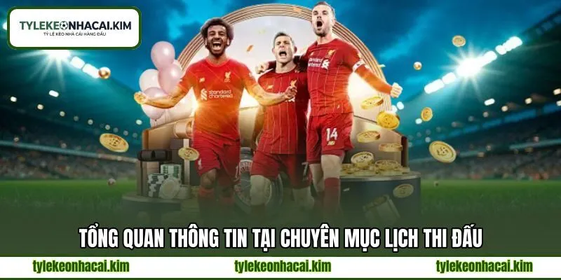 Tổng quan thông tin tại chuyên mục lịch thi đấu