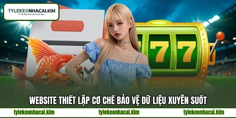 Website thiết lập cơ chế bảo vệ dữ liệu xuyên suốt